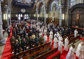 Celebración por el centenario de la Basílica del Sagrado Corazón, conocida como la 'Iglesiona', de Gijón.