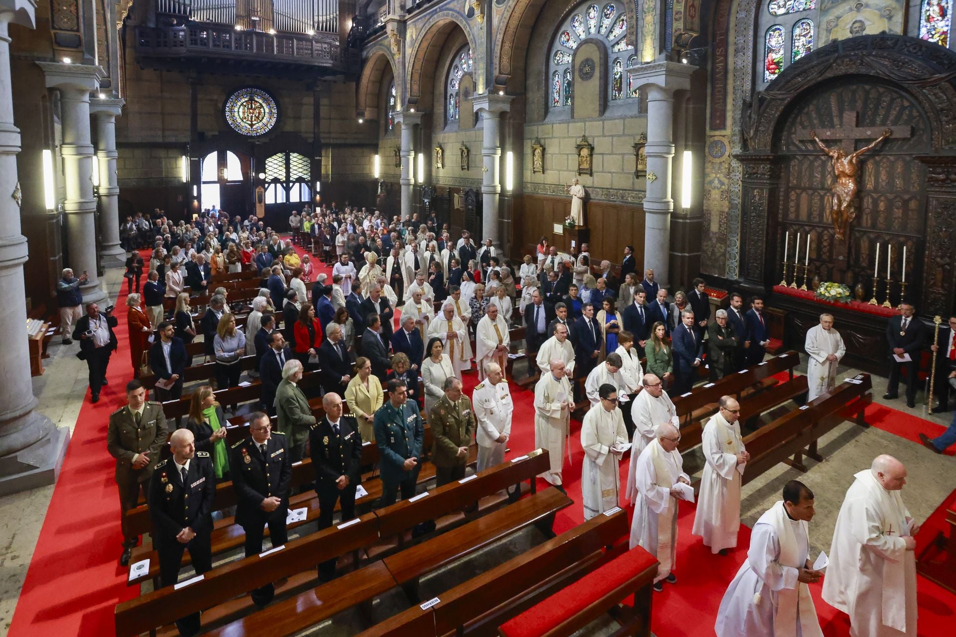 La clausura del Centenario de la Basílica del Sagrado Corazón, en Gijón, en imágenes