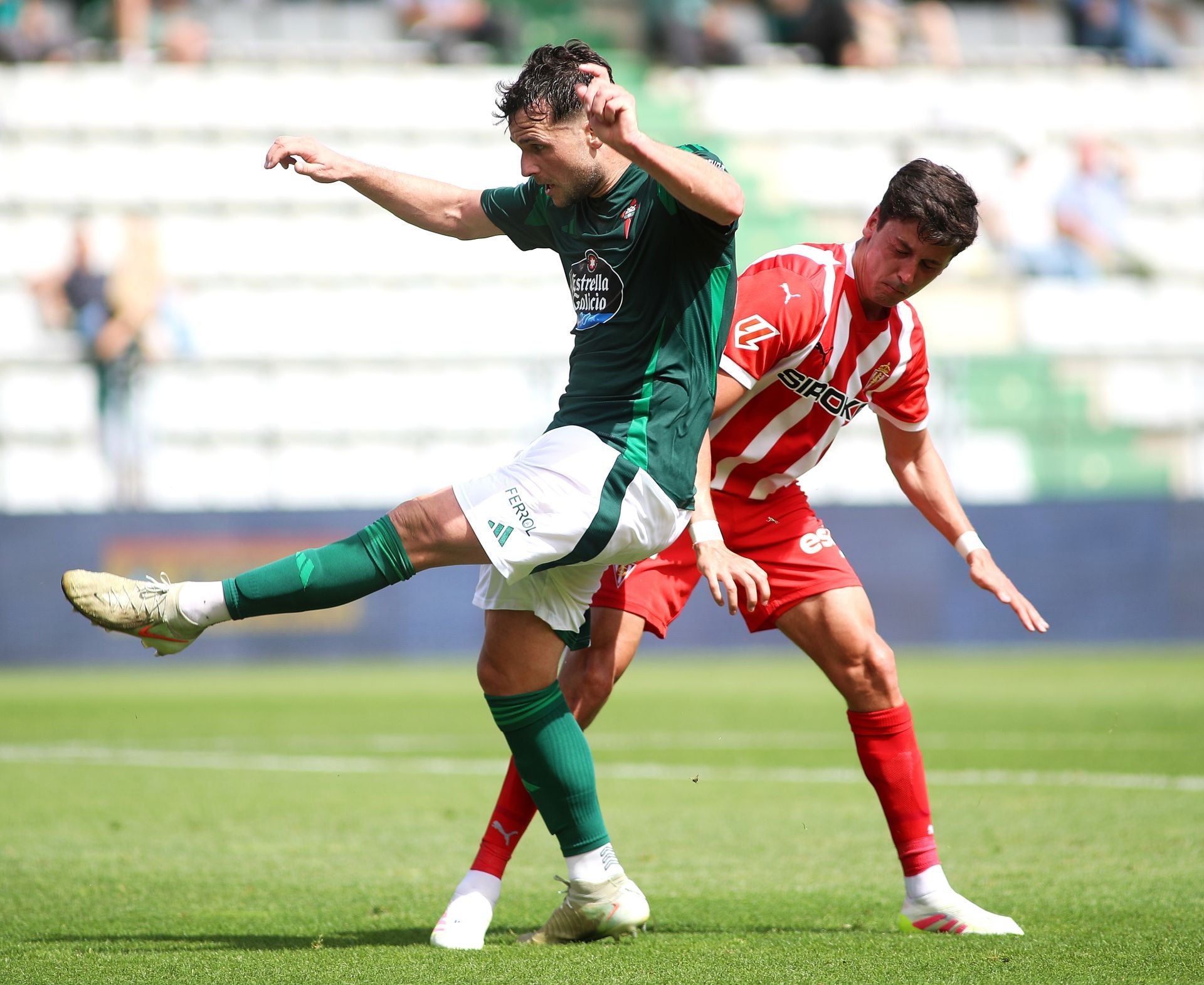 Las mejores jugadas del Racing de Ferrol 0-2 Sporting, en imágenes