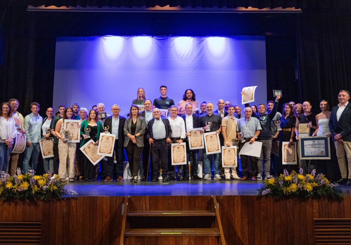 Galardonados en la edición de este año de la Gala del Deporte de Villaviciosa