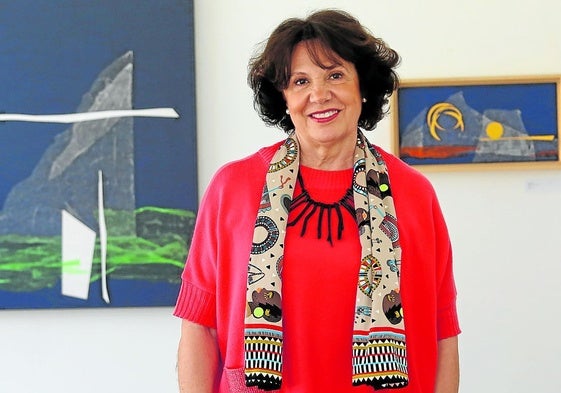 La pintora Cristina Ortiz.