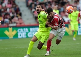 Diego Sánchez, durante el partido ante el Cartagena.
