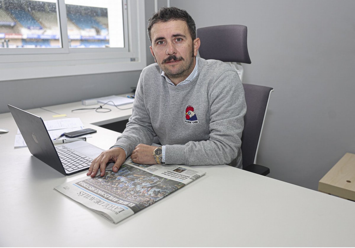 Diego Baeza, presidente del Real Avilés: «Si queremos mantener esta llama viva, el club necesita más apoyo»