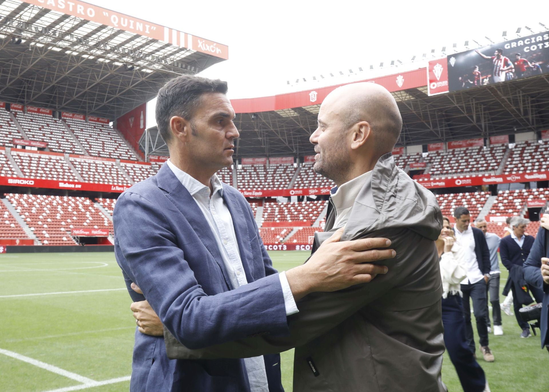 El Molinón y la despedida más íntima de Cote