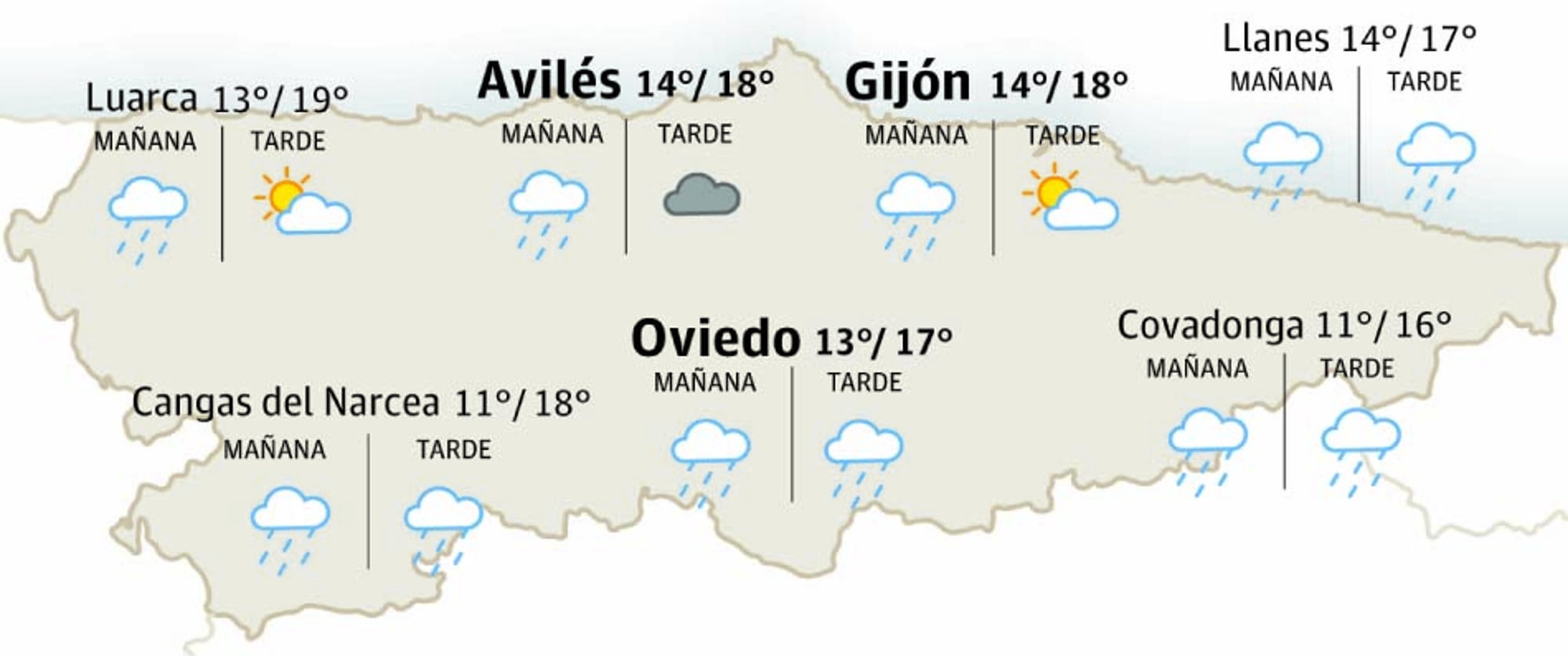 El tiempo en Asturias: esta es la previsión para este martes, 3 de junio