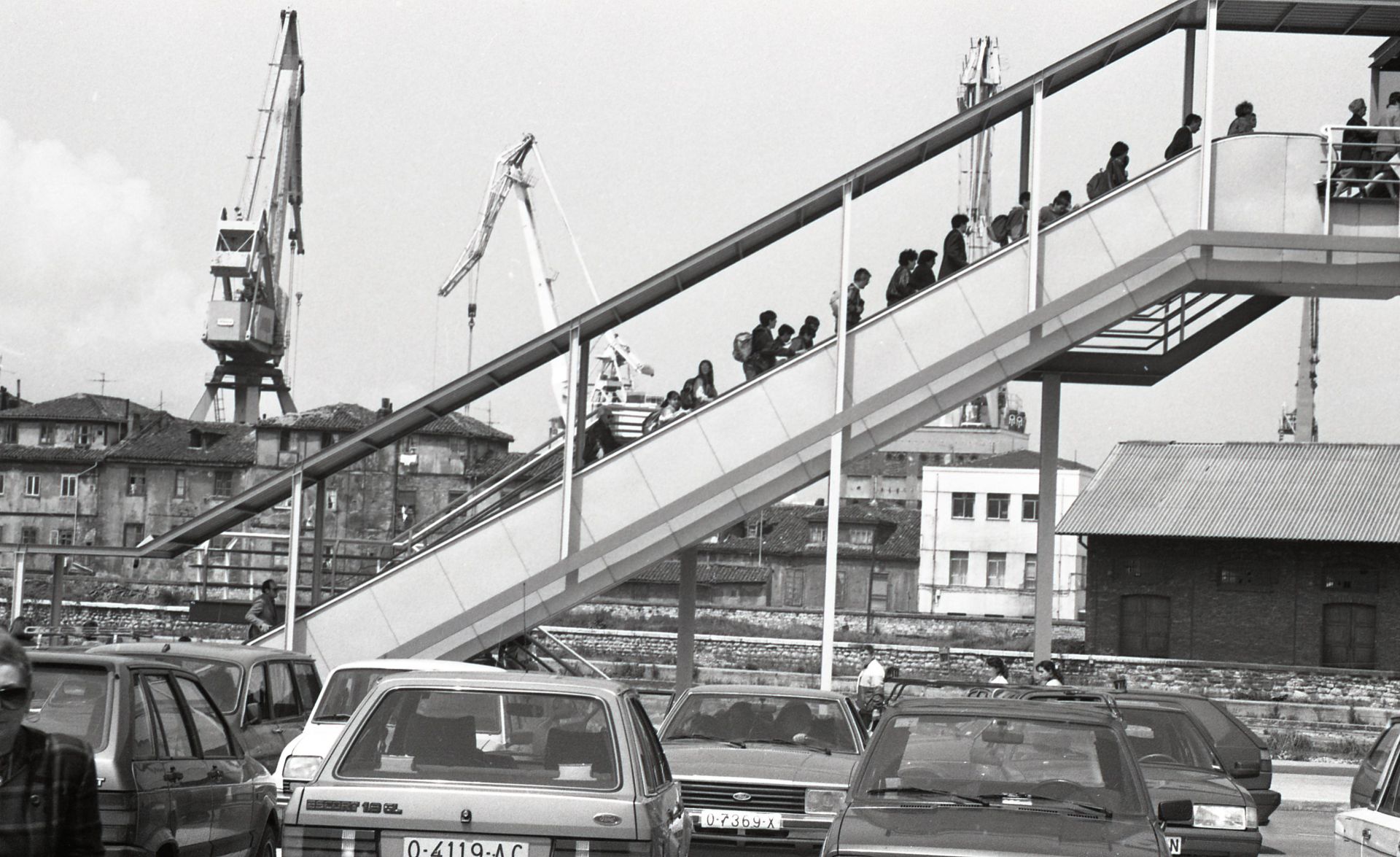Inauguración de la estación Gijón-Jovellanos. 1990.