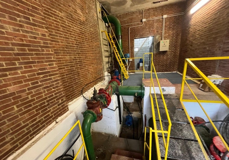 Instalaciones para el suministro de agua en La Fresneda.
