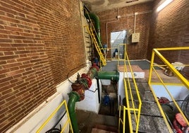 Instalaciones para el suministro de agua en La Fresneda.