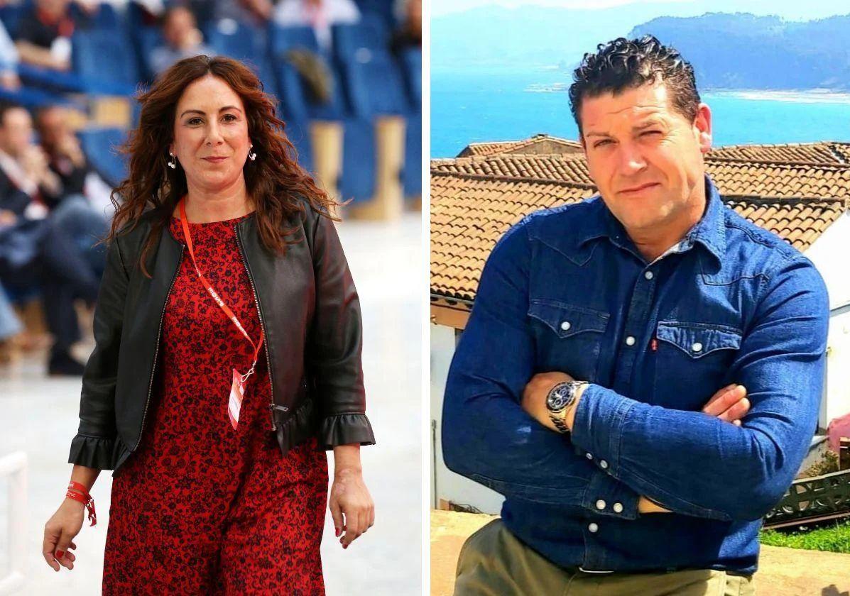 Pilar Huerta, secretaria de Movilización de la FSA. Ignacio Cifuentes, presidente del PP de Sariego