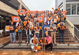 Protesta de los profesores del colegio San Ignacio.