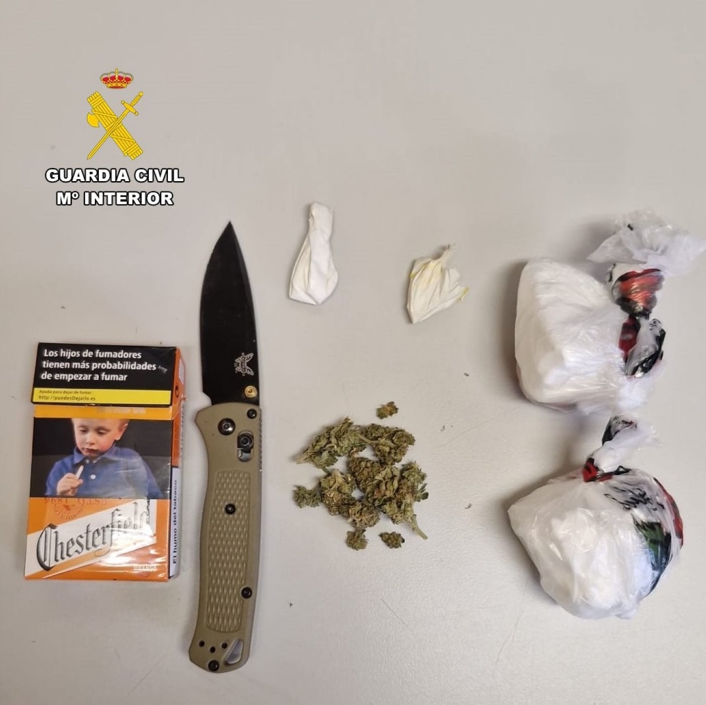 Detenido un joven con 106 gramos de cocaína y 1,8 de marihuana en Valdés
