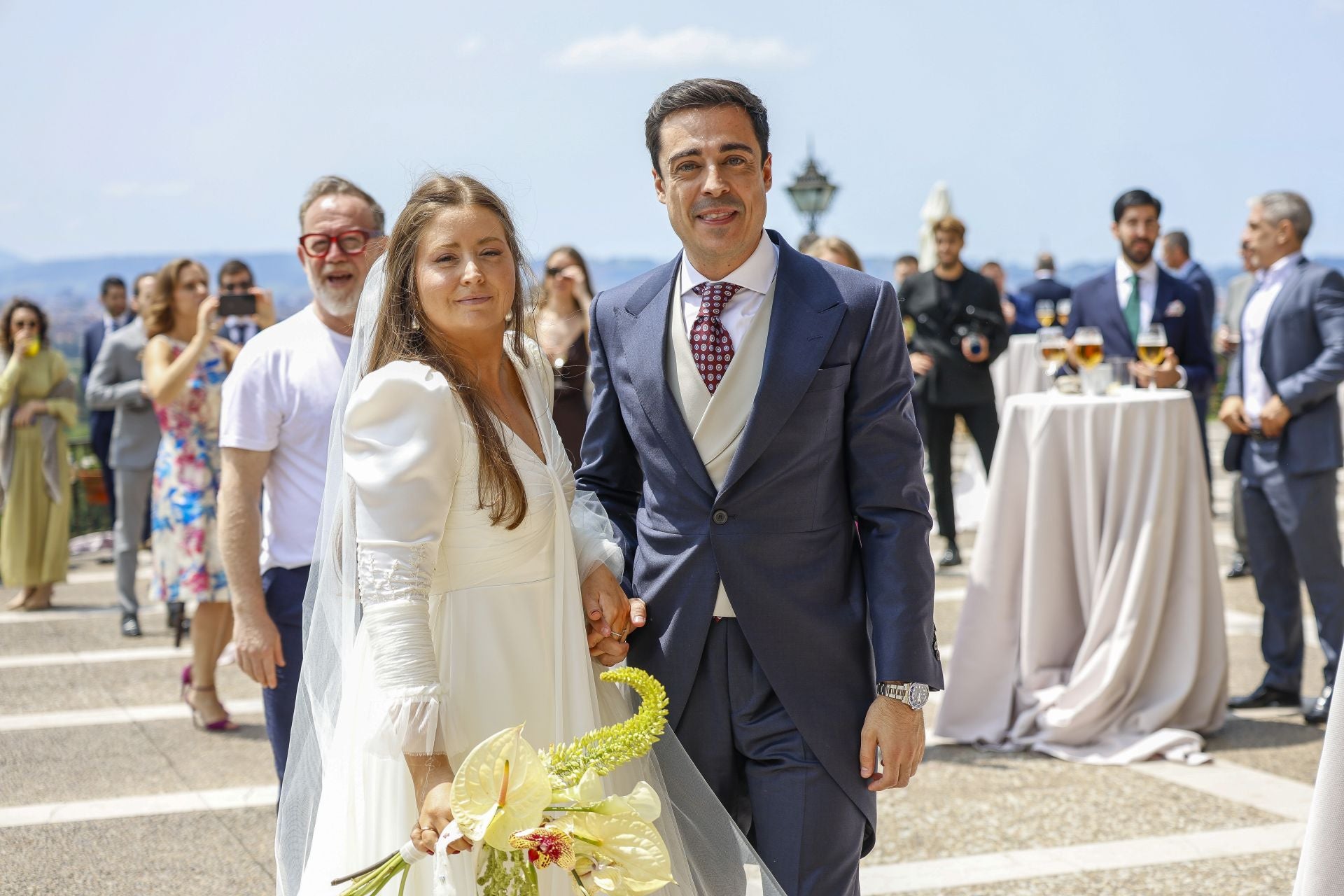 Una boda celebrada en Gijón y dos enamorados de la ciudad