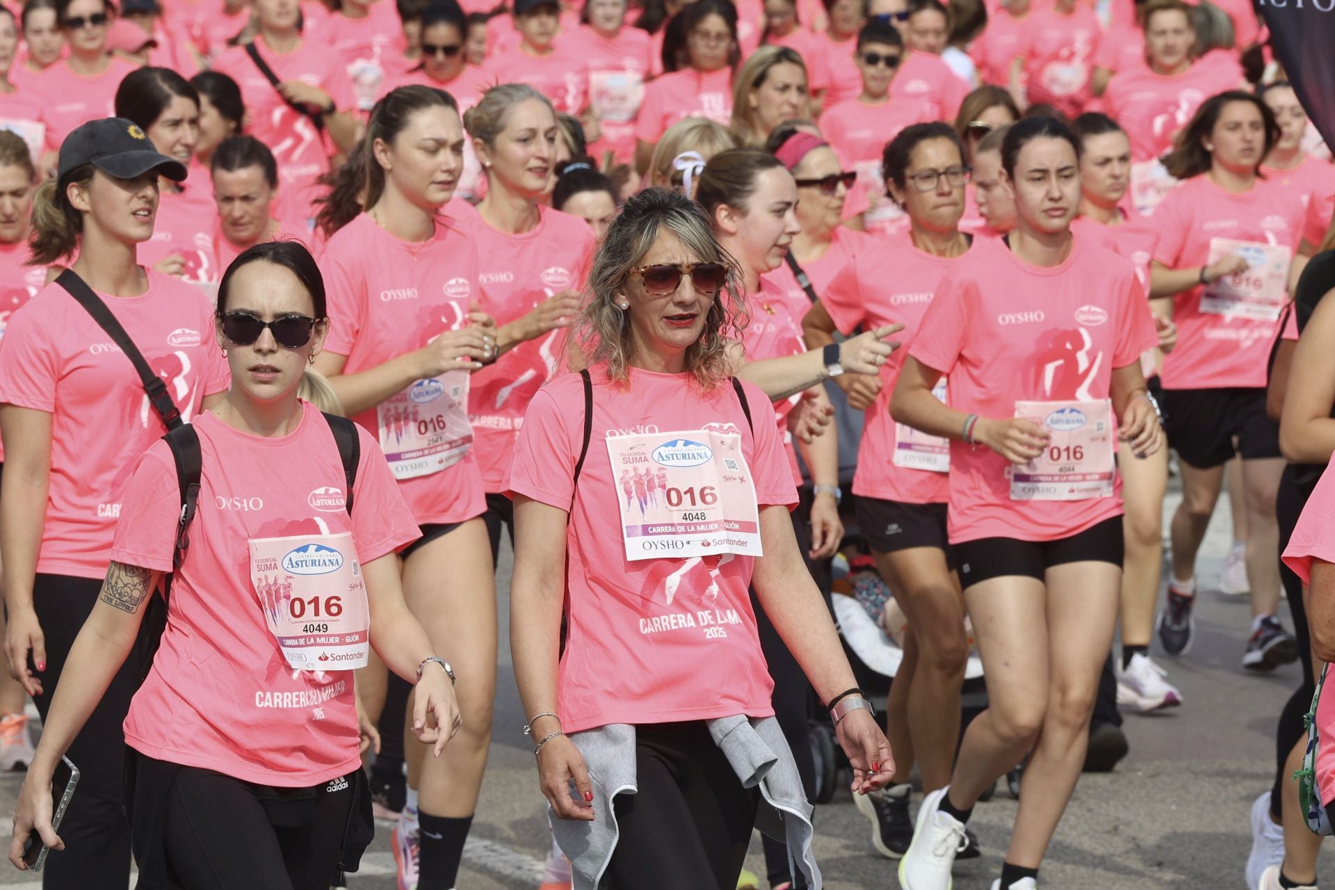 Carrera de la Mujer | Imparable marea rosa en Gijón