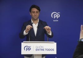 El presidente del PP de Gijón, Andrés Ruiz.