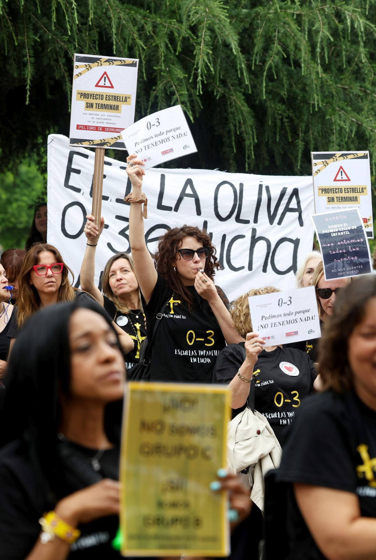 Las escuelas infantiles asturianas, también en lucha: así ha sido su protesta