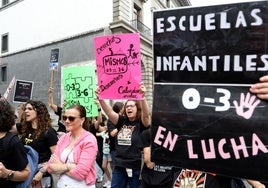 Las escuelas infantiles asturianas, también en lucha: así ha sido su protesta