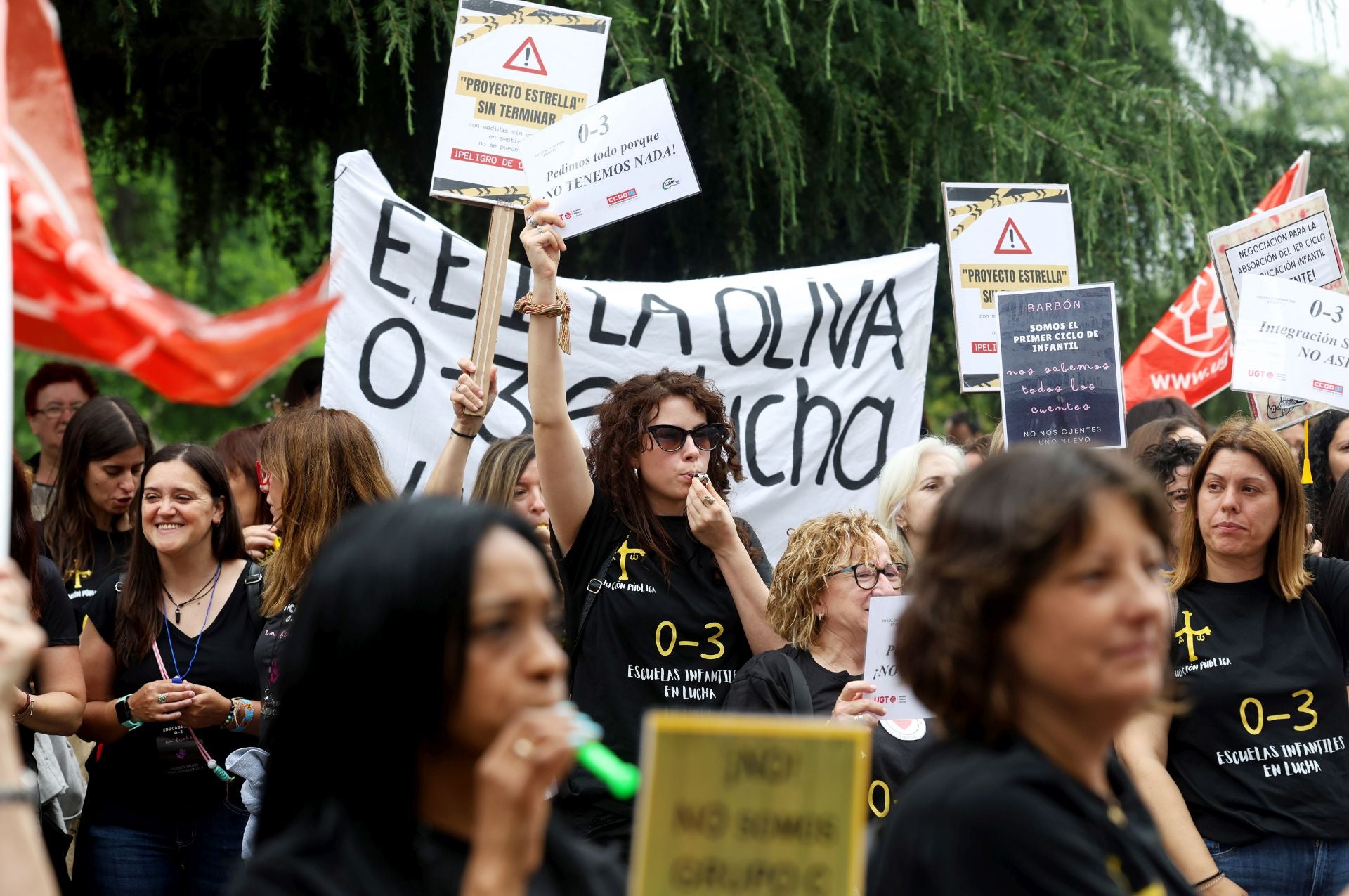 Las escuelas infantiles asturianas, también en lucha: así ha sido su protesta