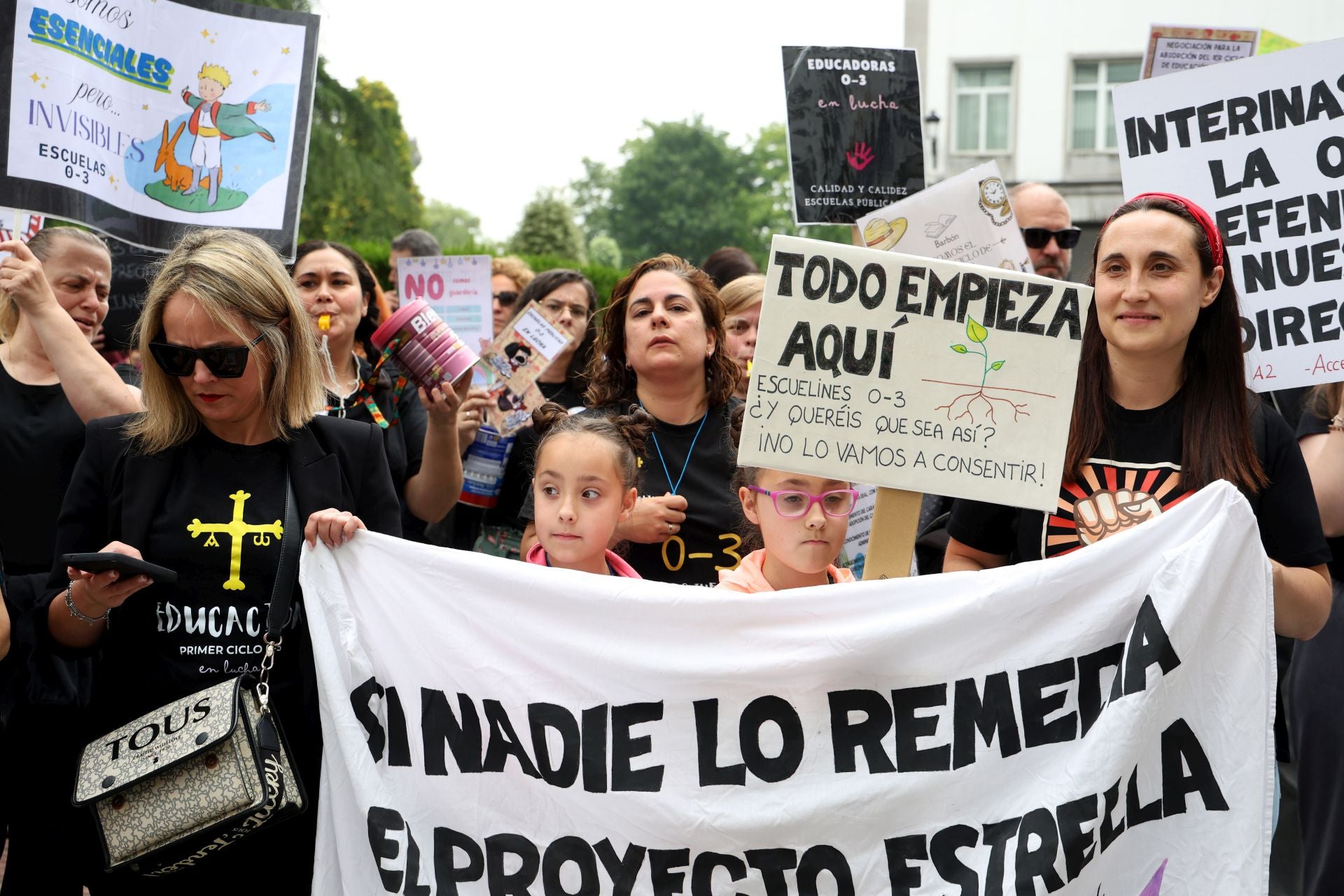 Las escuelas infantiles asturianas, también en lucha: así ha sido su protesta