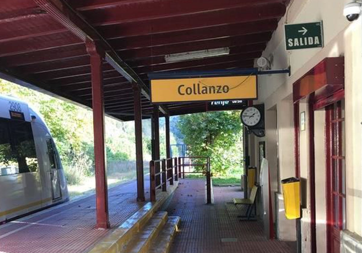 Estación de Collanzo, en Aller.