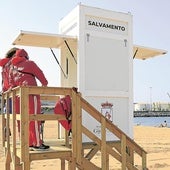 La playa de El Arbeyal, en Gijón, estrenará una caseta temporal de Salvamento