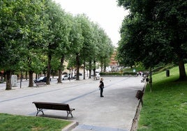 El parque de El Campillín, donde el gobierno local proyecta un aparcamiento subterráneo.