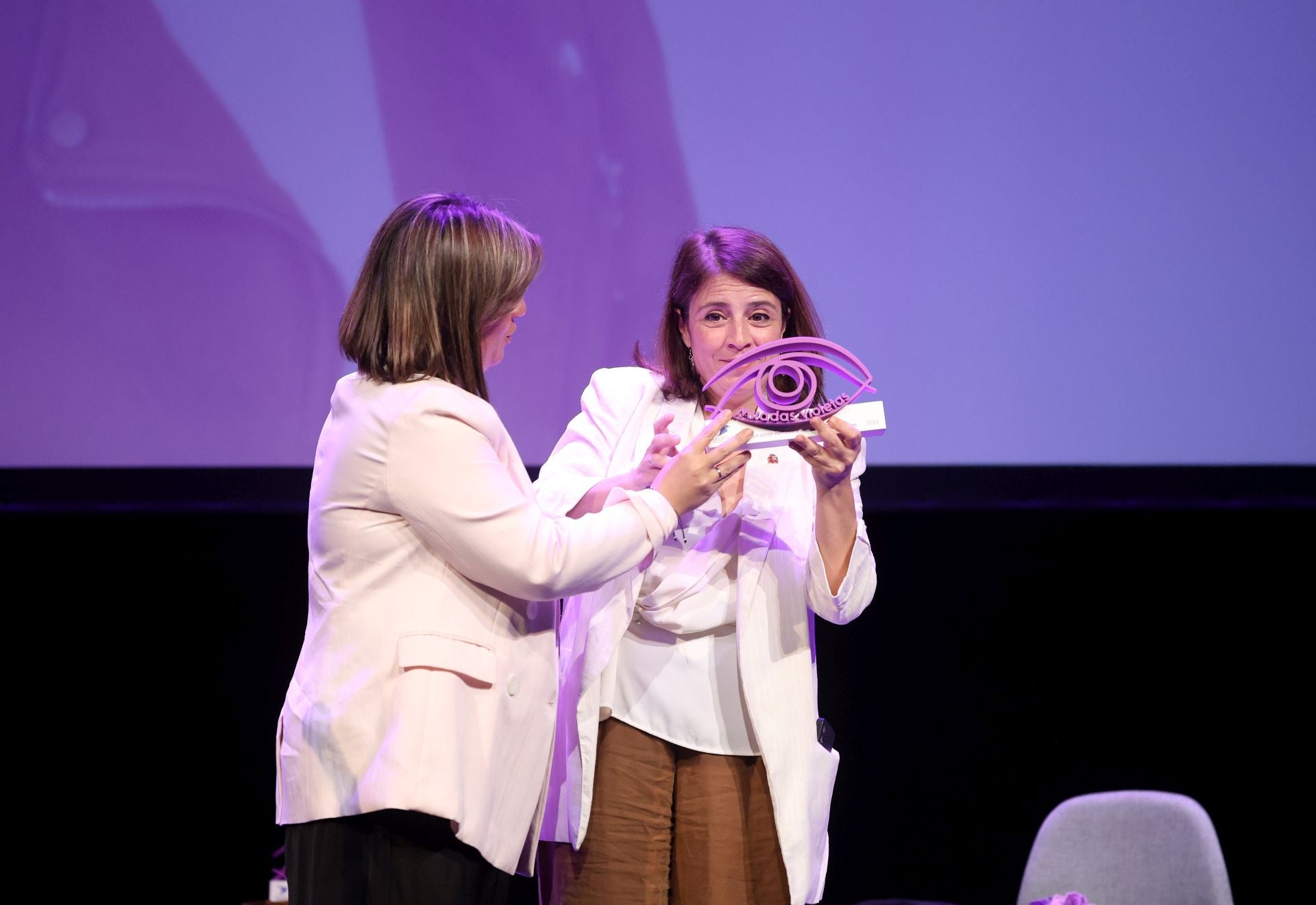 Entrega de premios Miradas Violetas