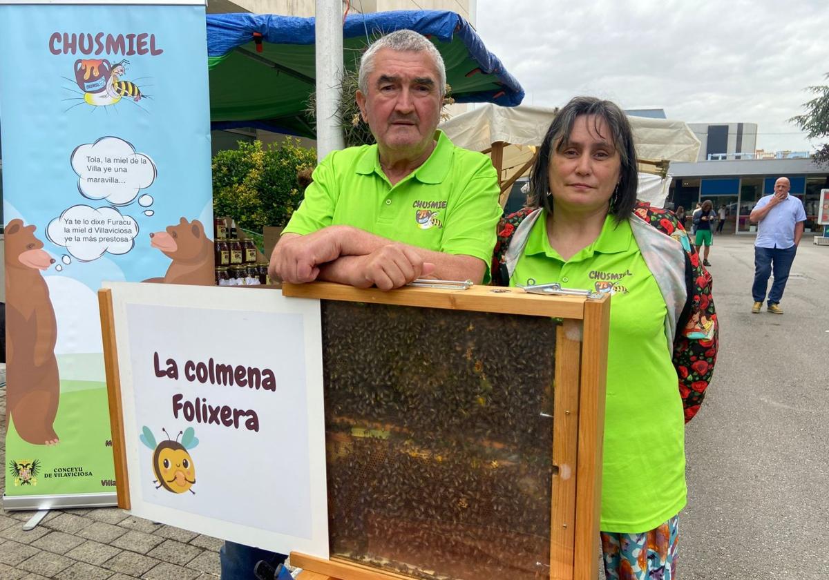 Jesús García y su mujer Yolanda García en una de sus últimas ferias.