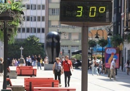 Calor en Oviedo.