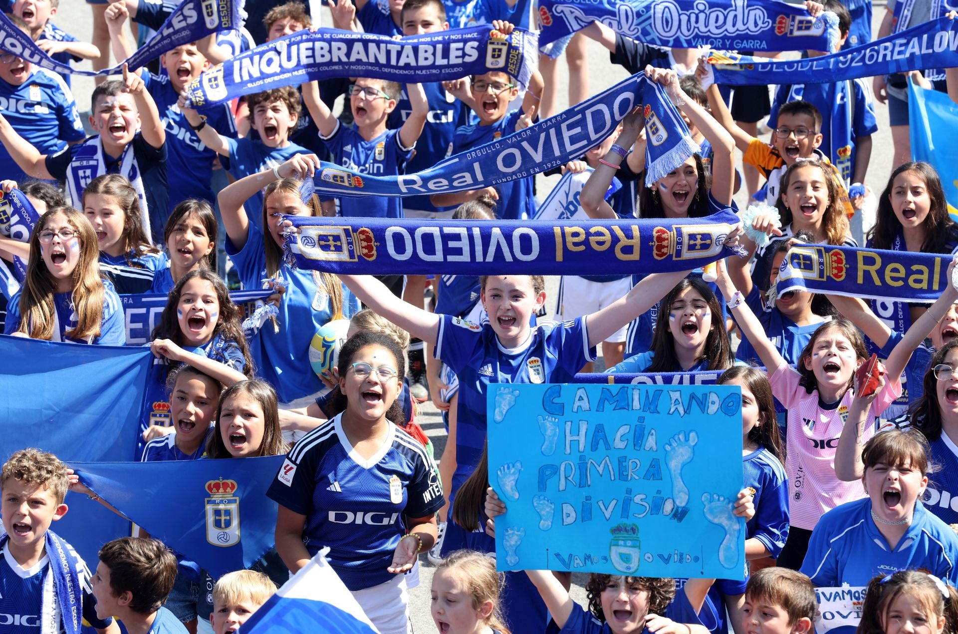 Los escolares creen en el ascenso del Real Oviedo