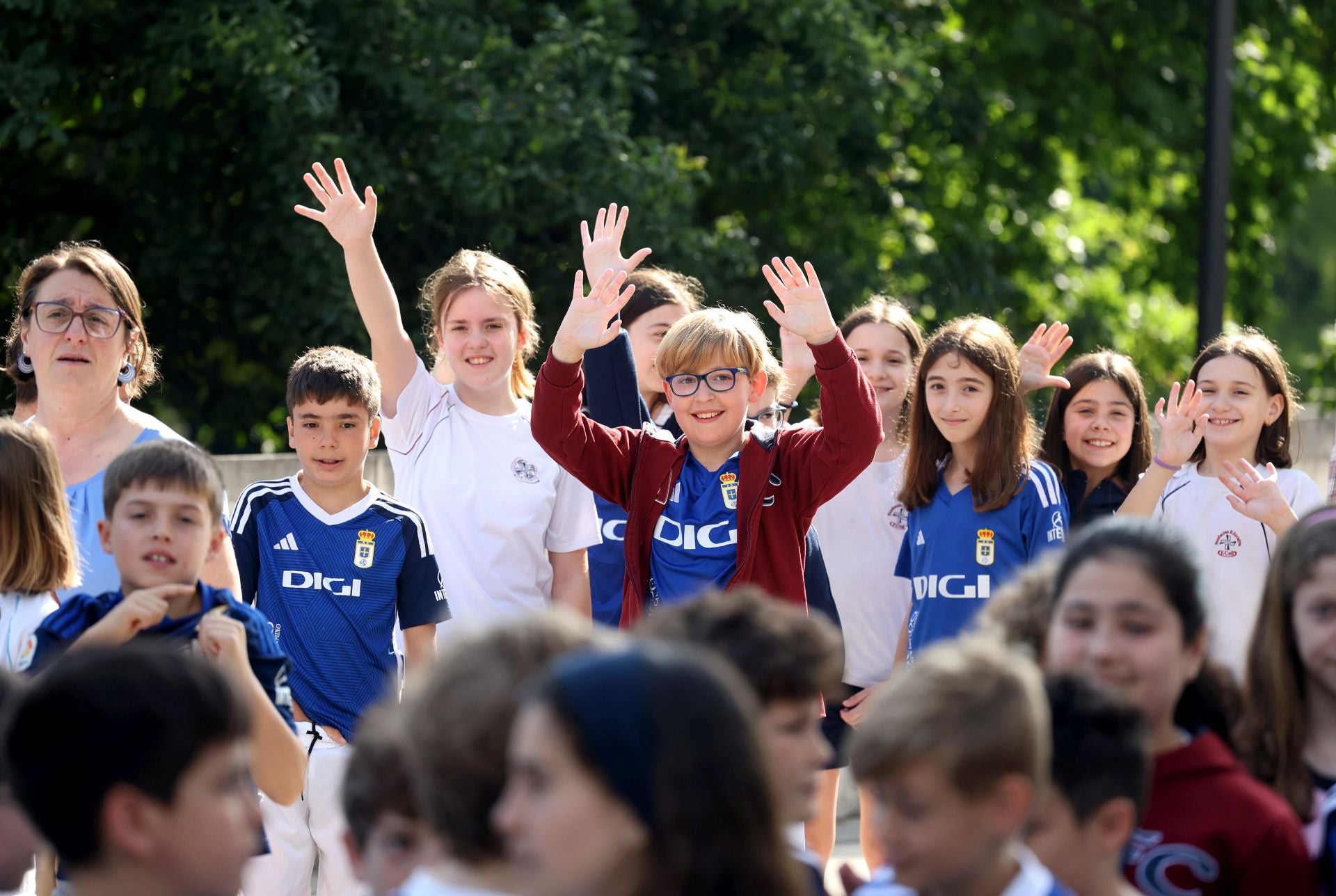 Los escolares creen en el ascenso del Real Oviedo