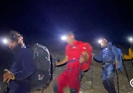 Imagen del rescate en Cabrales.