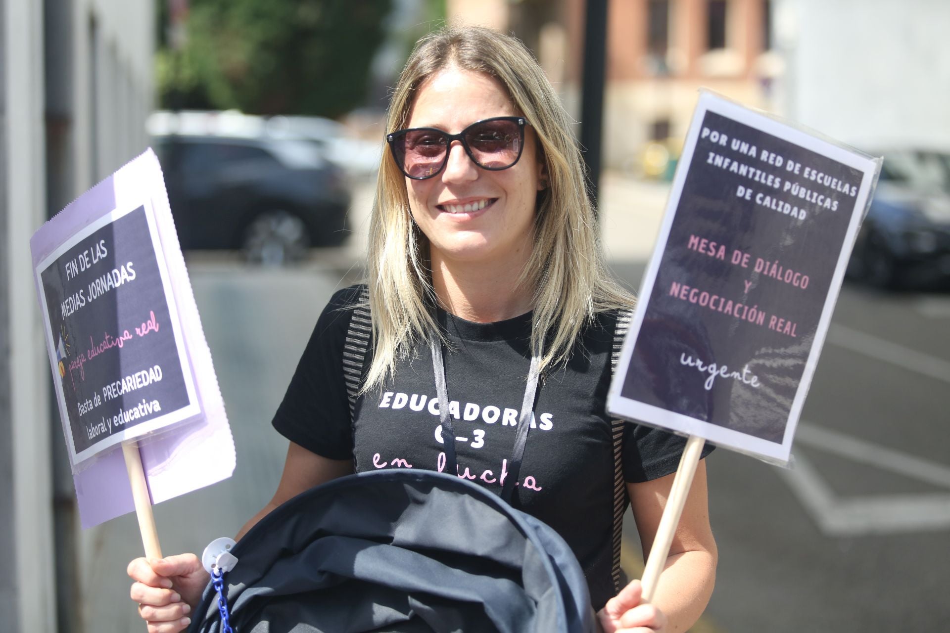 Concentración de las educadoras de Les Escuelines
