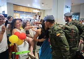 Emocionante regreso de los militares asturianos que estuvieron seis meses en Eslovaquia