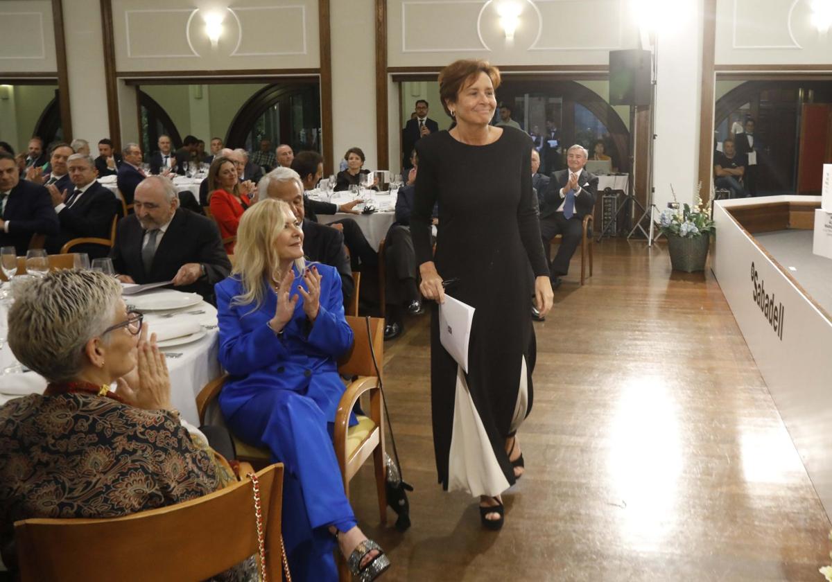 La alcaldesa de Gijón, Carmen Moriyón, ayer en el acto.