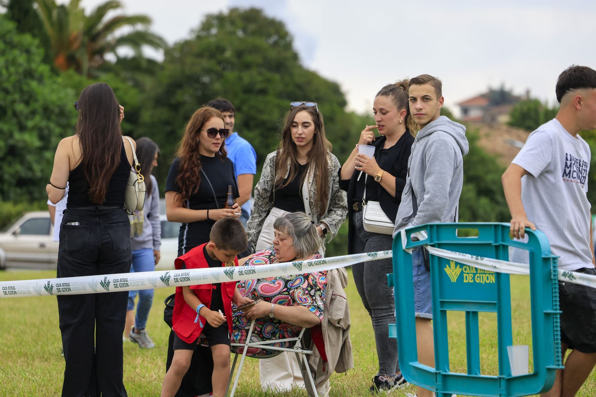 Concurso de cinta a caballo en las fiestas de Mareo, en Gijón
