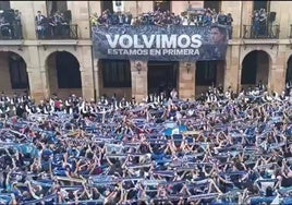 Vídeo: emoción al entonar el himno del Real Oviedo