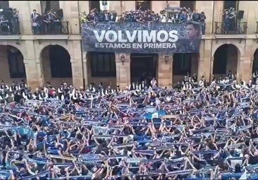 Vídeo: emoción al entonar el himno del Real Oviedo