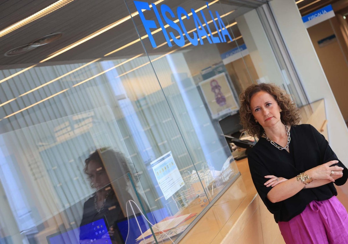Aránzazu Fernández, fiscal de violencia sobre la mujer, en la Fiscalía Superior de Asturias.