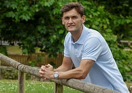 Álvaro Viña, en el parque de Isabel La Católica.