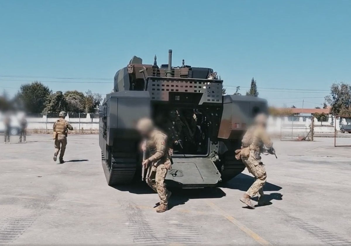 Vehículo Ascod durante las pruebas del ejército portugués.