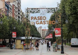 Casetas hosteleras del Paseo Gastro, en el paseo de Begoña, en la primera edición del pasado verano.
