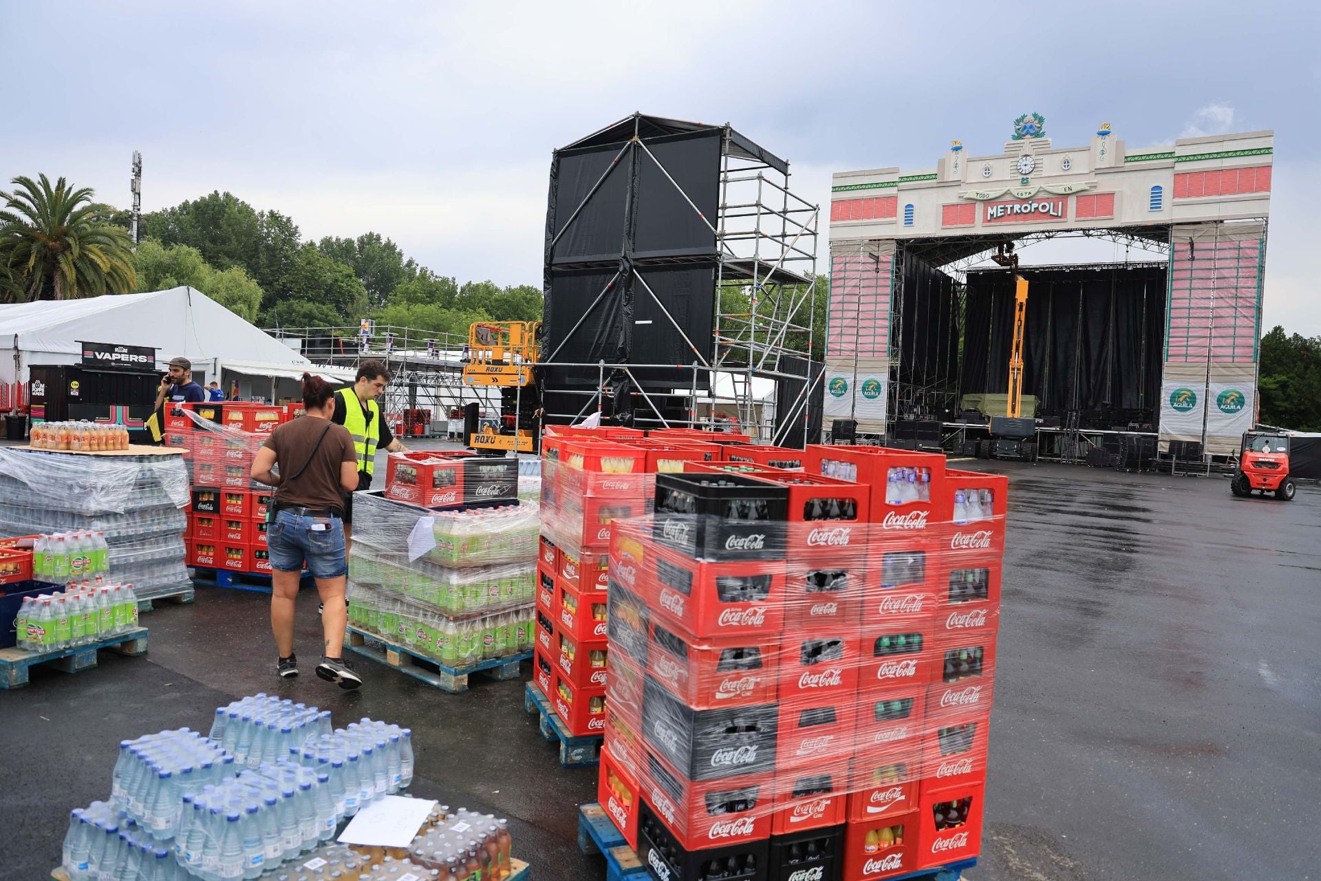 Así se prepara el festival Metrópoli de Gijón