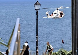 Amplio despliegue en el Cerro de Santa Catalina tras el hallazgo de un cadáver.