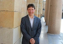 Steve Horvath, en Laboral Ciudad de la Cultura, donde se desarrolla la III Conferencia Severo Ochoa.