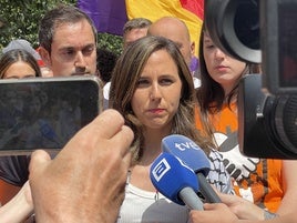 Ione Belarra, este domingo en Gijón.
