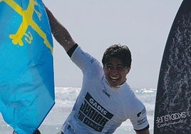 Alfonso Suárez celebra su victoria en Ferrol.