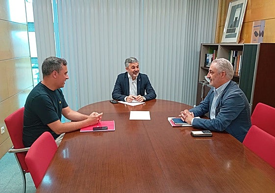 Olmo Ron, Alejandro Calvo y Ángel García.