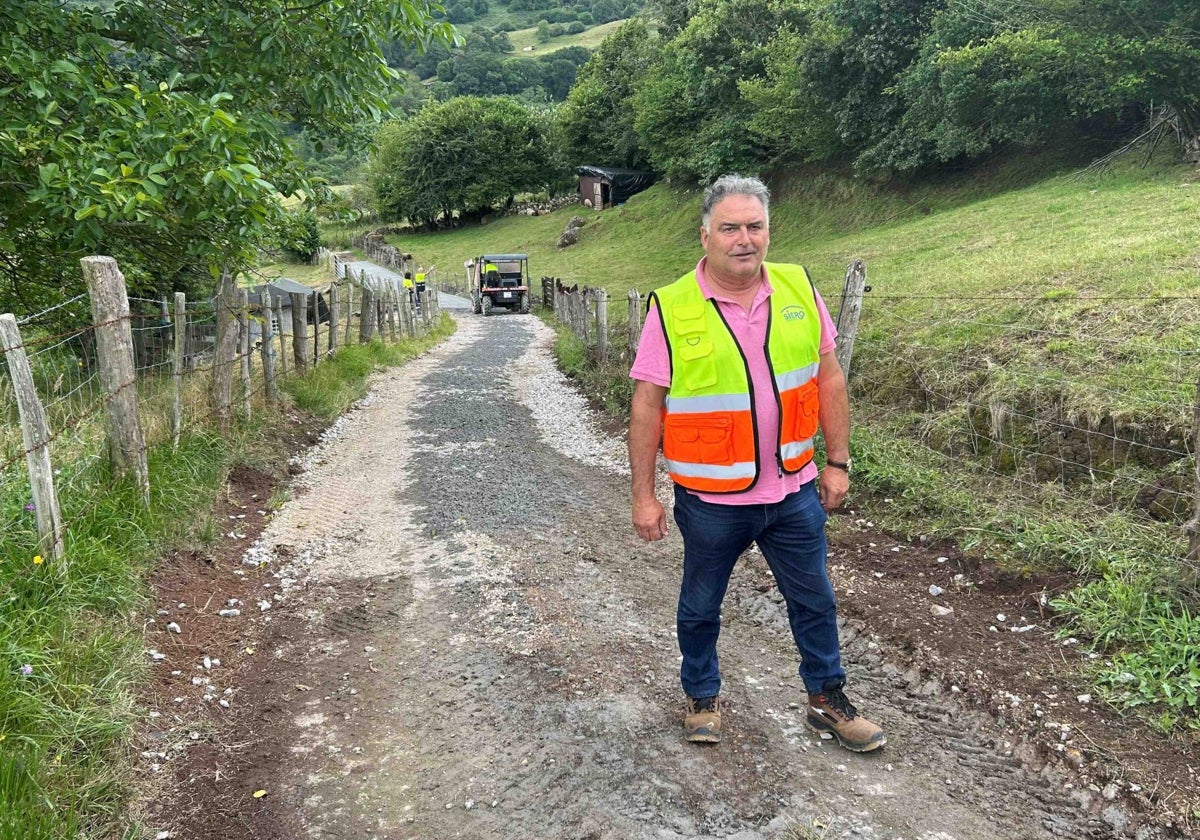 El concejal Alejandro Villa, en La Collada