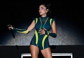 María Becerra en uno de sus conciertos.