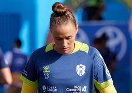 Cheza, la temporada pasada con la camiseta del UD Tenerife.